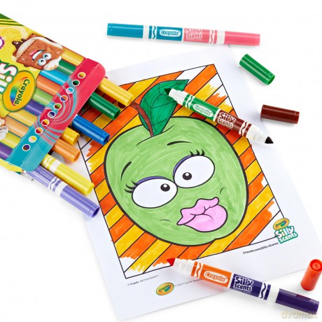 Crayola: 10 Pennarelli Doppia Punta Lavabili Profumati Silly Scents