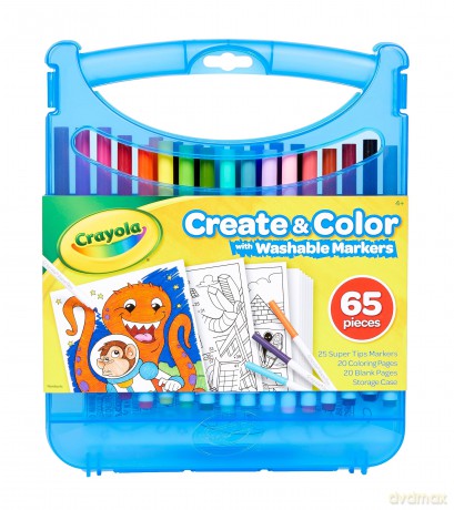 Crayola: Set Valigetta Pennarelli Lavabili Superpunta