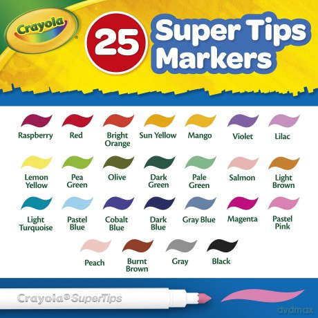 Crayola: Set Valigetta Pennarelli Lavabili Superpunta