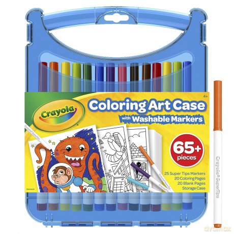 Crayola: Set Valigetta Pennarelli Lavabili Superpunta