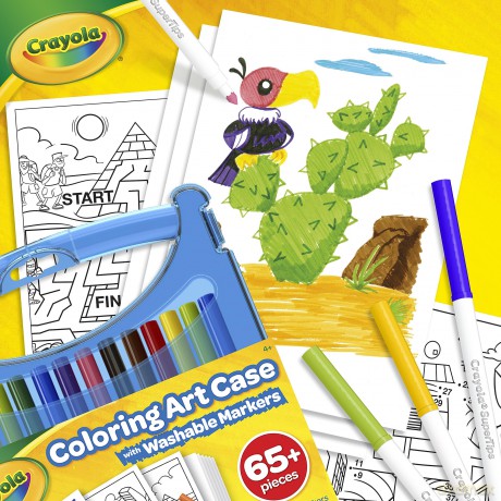 Crayola: Set Valigetta Pennarelli Lavabili Superpunta