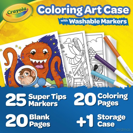 Crayola: Set Valigetta Pennarelli Lavabili Superpunta