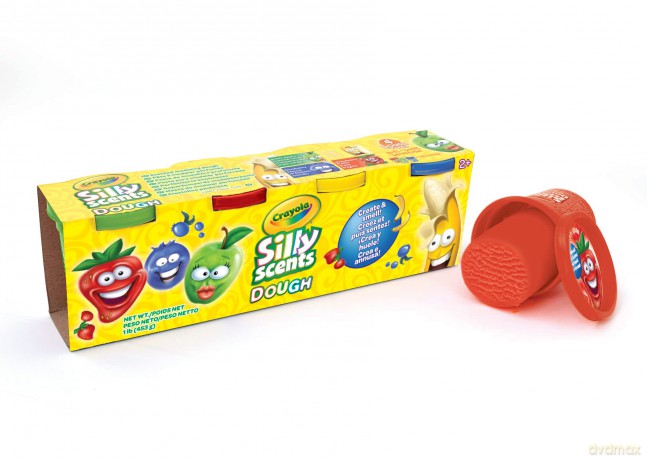 Crayola: Silly Scent Dough - Pasta Da Modellare Profumata 4 Barattolini (113gr)