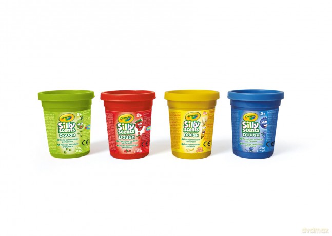 Crayola: Silly Scent Dough - Pasta Da Modellare Profumata 4 Barattolini (113gr)