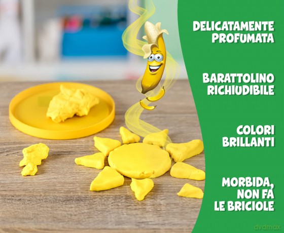 Crayola: Silly Scent Dough - Pasta Da Modellare Profumata 4 Barattolini (113gr)