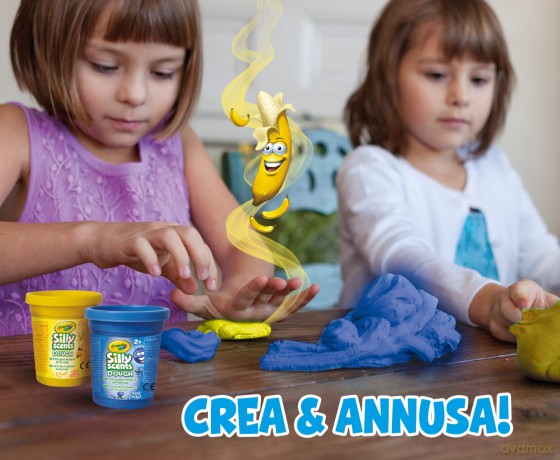 Crayola: Silly Scent Dough - Pasta Da Modellare Profumata 4 Barattolini (113gr)
