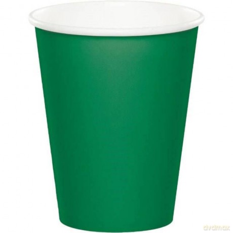 Creative Converting: 9cup 12/8ct Emerald Green Qs
