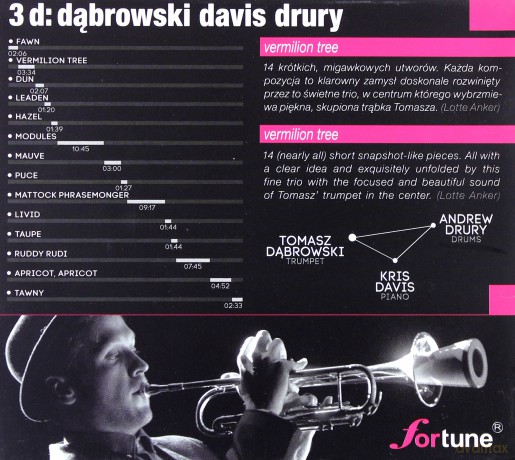 3D Davis, Drury, Dąbrowski: Vermilion Tree [CD]
