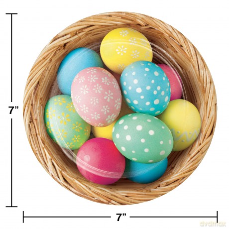 Creative Converting: Plt7 Ss 12/8ct Easter Bunny And Basket E