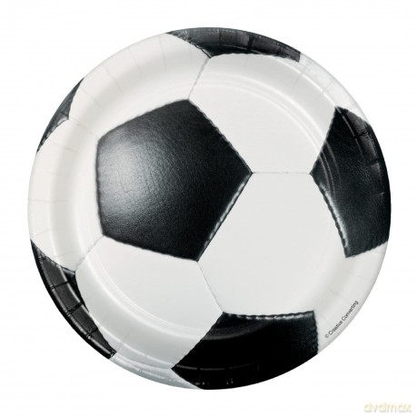 Creative Converting: Plt7 Ss 12/8ct Sp/Fan Soccer Qs