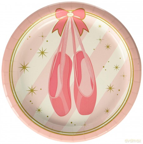 Creative Converting: Plt7 Ss 12/8ct Twinkle Toes Qs