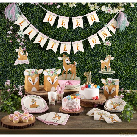 Creative Converting: Plt9 Ss 12/8ct Deer Little One