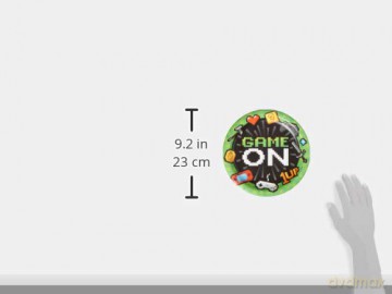 Creative Converting: Plt9 Ss 12/8ct Gaming Party Qs