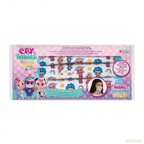 Cry Babies - Magic Tears - Mascherina Ffp2 Per Bambini Lavabile In Cotone (Assortimento)