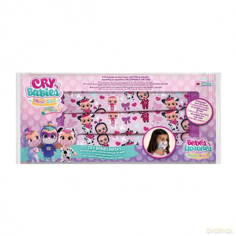 Cry Babies - Magic Tears - Mascherina Ffp2 Per Bambini Lavabile In Cotone (Assortimento)