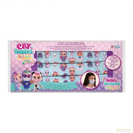 Cry Babies - Magic Tears - Mascherina Ffp2 Per Bambini Lavabile In Cotone (Assortimento)