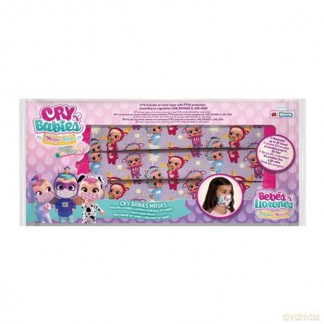 Cry Babies - Magic Tears - Mascherina Ffp2 Per Bambini Lavabile In Cotone (Assortimento)