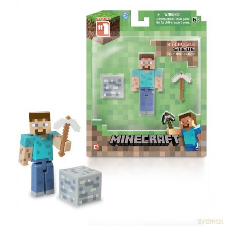 MINECRAFT Steve + akcesoria MIN16501 [ZABAWKA]