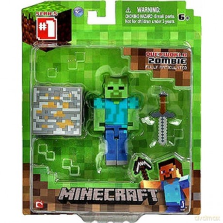 MINECRAFT Zombie + akcesoria MIN16509 [ZABAWKA]