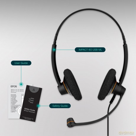 Cuffia Microfono Double Usb Skype