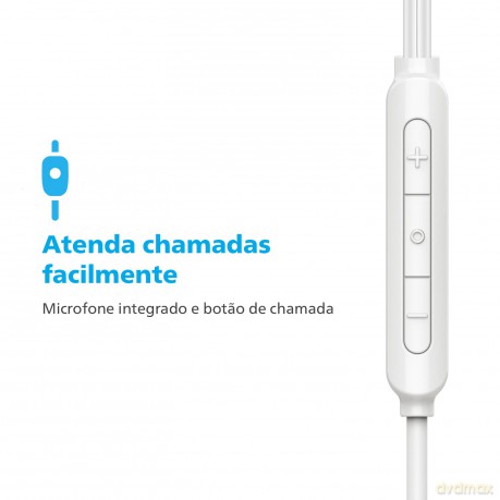 Cuffie In Ear Cablate+Mic - Bianco
