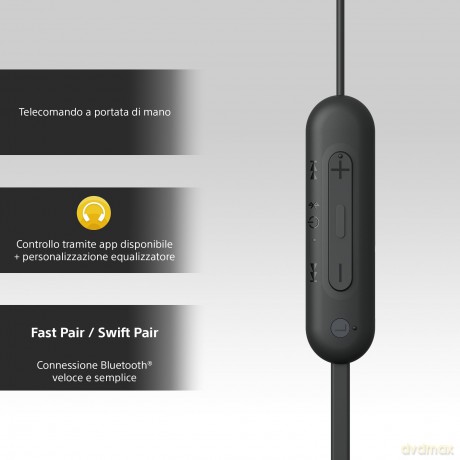 Cuffie In-Ear Bluetooth Black