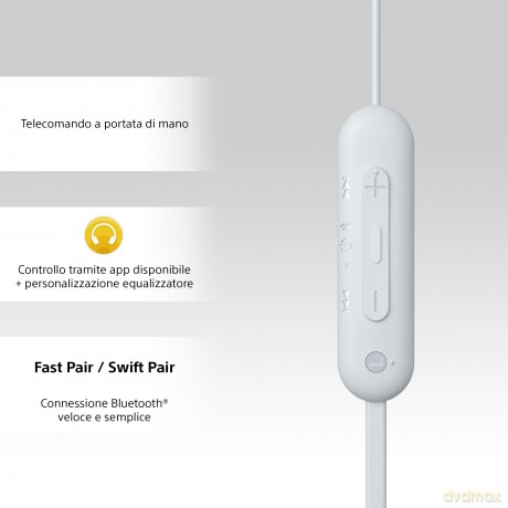 Cuffie In-Ear Bluetooth White