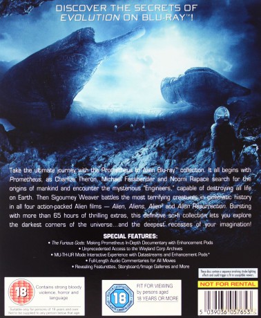 Prometheus to Alien: The Evolution Box Set (Prometeusz / Obcy kolekcja) [8Blu-Ray]