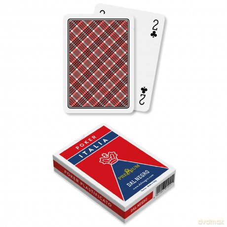 Dal Negro - 21041 Poker Italia Rosso, Carte Da Gioco