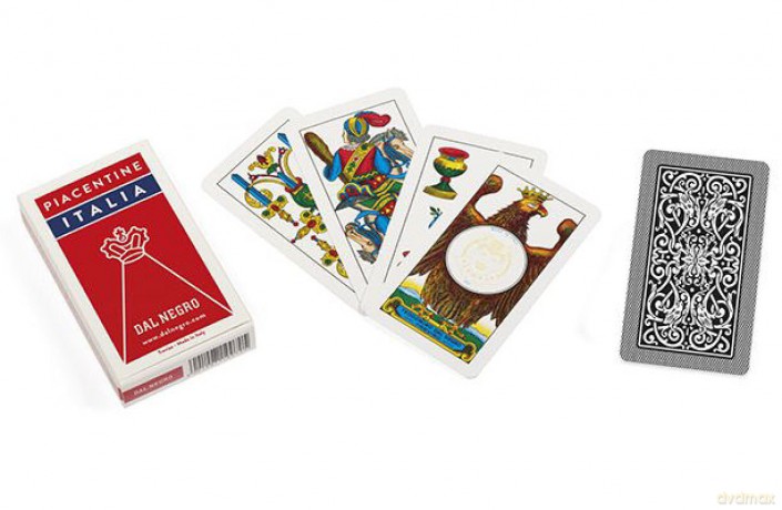 Dal Negro 10070 - Piacentine Italia Carte Da Gioco Regionali, Astuccio Rosso