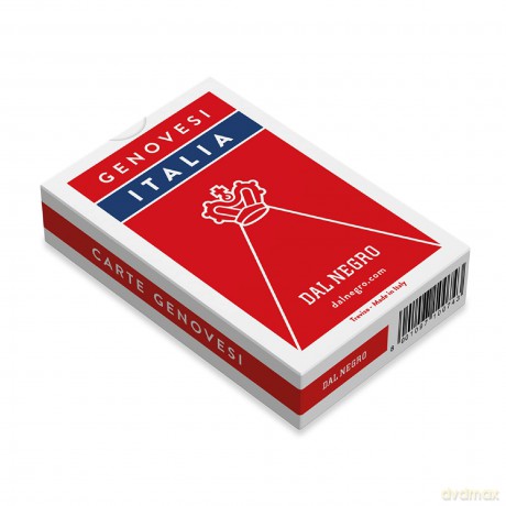 Dal Negro 10074 - Genovesi Italia Carte Da Gioco Regionali, Astuccio Rosso