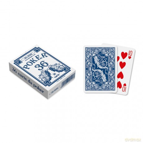Dal Negro 20101 - Poker 36 Astuccio Blu, Carte Da Gioco