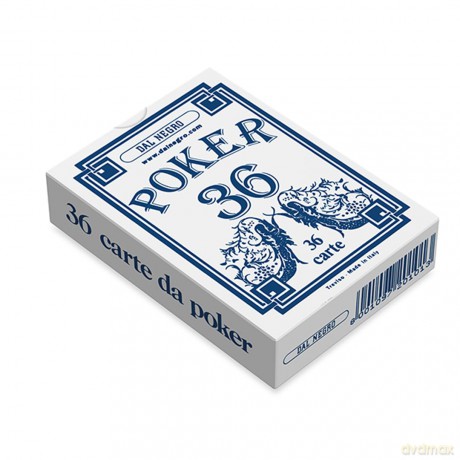 Dal Negro 20101 - Poker 36 Astuccio Blu, Carte Da Gioco