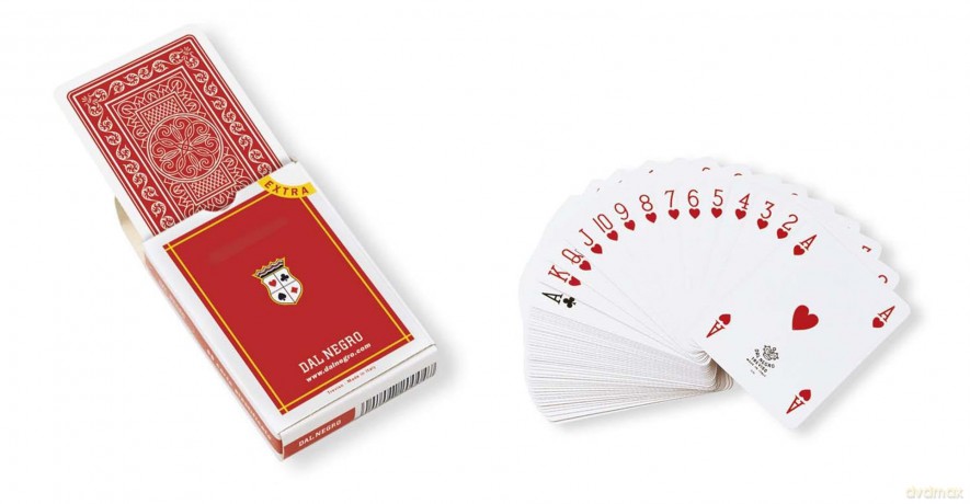 Dal Negro Carte Poker St. Moritz Rosso Extra 021048
