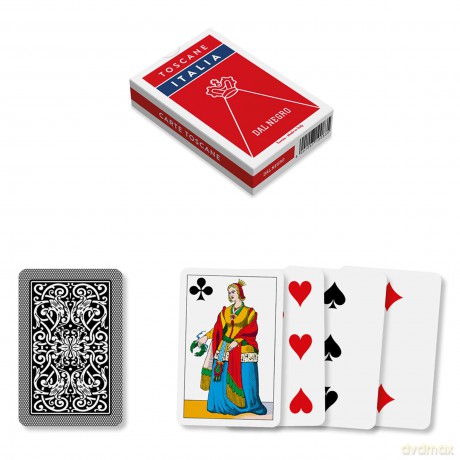 Dal Negro: "Toscane Plastificate" Italian Playing Cards Deck Of 40 Cards