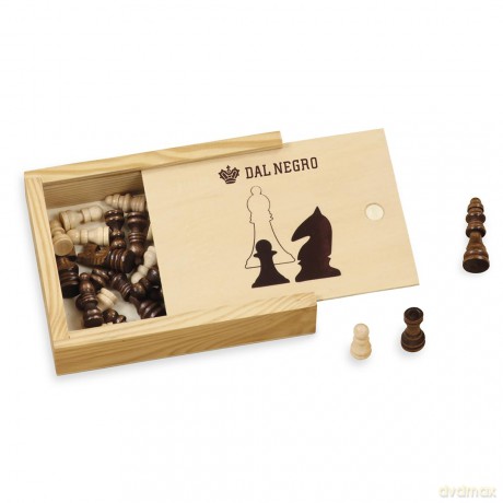 Dal Negro: Set Scacchi Legno Mm.76