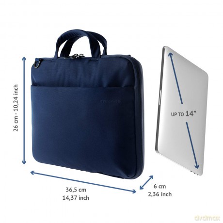 Darkolor Borsa Per Laptop 14 Blu