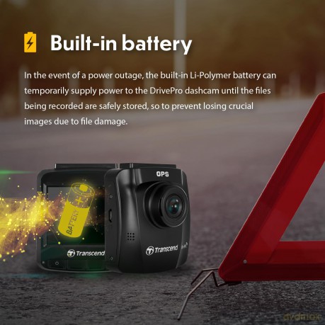 Dashcam Transcend - Drivepro 250 - 64gb (Saugnapfh