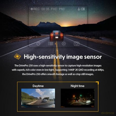 Dashcam Transcend - Drivepro 250 - 64gb (Saugnapfh