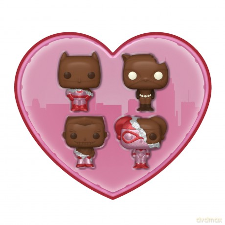 Dc - Pocket Pop Keychains 4 Pack- Valentine (Choco