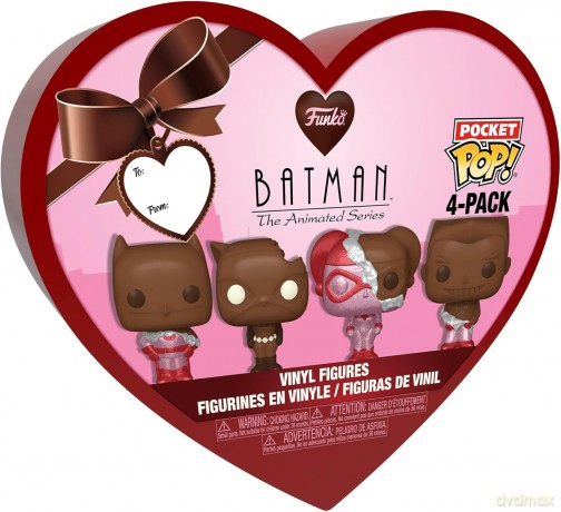 Dc - Pocket Pop Keychains 4 Pack- Valentine (Choco