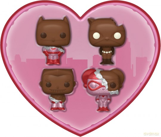Dc - Pocket Pop Keychains 4 Pack- Valentine (Choco
