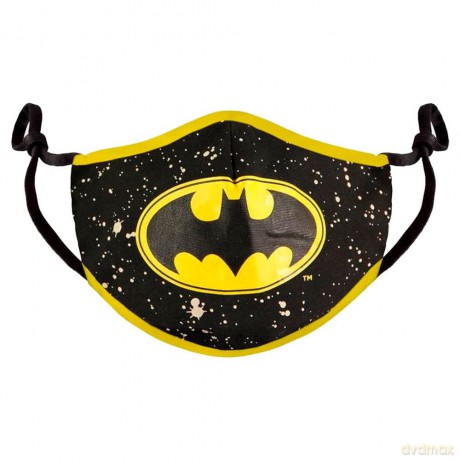 Dc Comics: Batman - Adjustable Shaped Black Face Mask (Mascherina Protettiva)