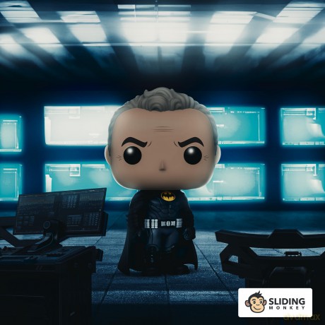 Dc Comics: Funko Pop! Movies - The Flash - Batman Keaton Unmasked (Vinyl Figure 1344)
