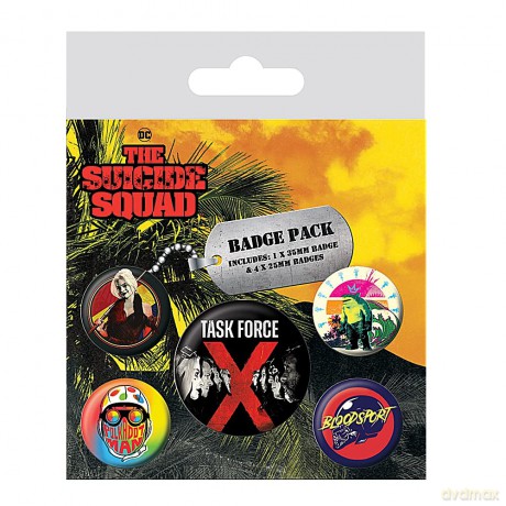 Dc Comics: Pyramid - Suicide Squad (Badge Pack / Set Adesivi)