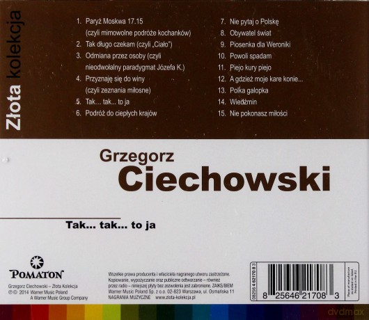 Grzegorz Ciechowski: Tak... tak... to ja (Złota Kolekcja) [CD]