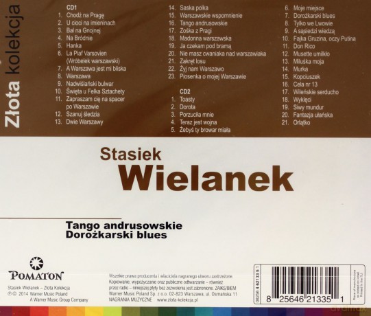 Stasiek Wielanek: Tango andrusowskie  / Dorożkarski blues (Złota Kolekcja Vol.1 & Vol. 2) [2CD]