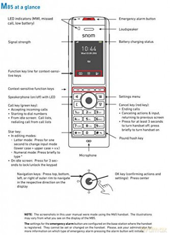 Dect Snom M85 Prevede Man-Down