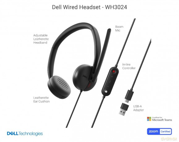Dell Wired Headset Wh3024