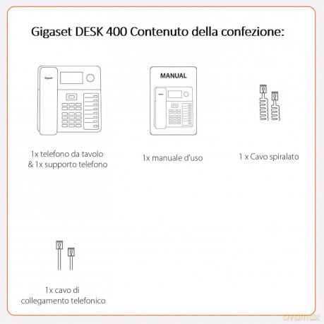 Desk 400 White